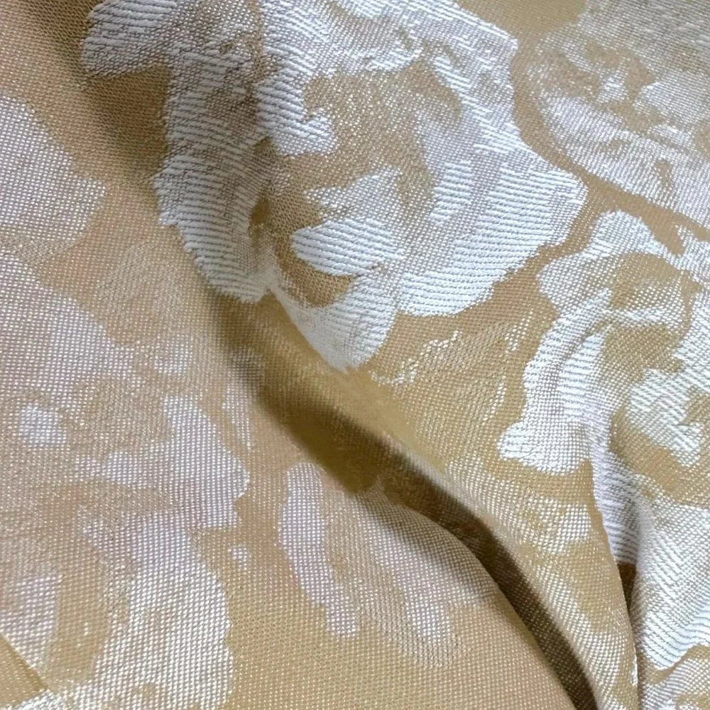 Free People Ethereal Dainty Rose Floral Twiggy Bow Barrette Neutral Tan Cream
